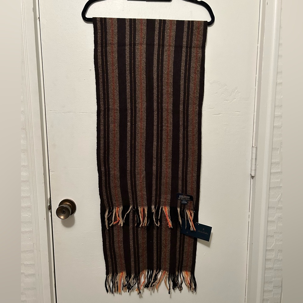 Brooks Brothers 100% Cashmere Scarf NWT
